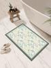 Floral Bath Mat Bathroom Floor Mats Absorbent Quick Dry Bathtub Side Carpet Non-Slip Shower Toilet Foot Rug Washable