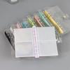 A5/A6 Transparent PVC Ring Binder Planner Cover with Snap Button and Multi-color Six-Hole Metal Clip