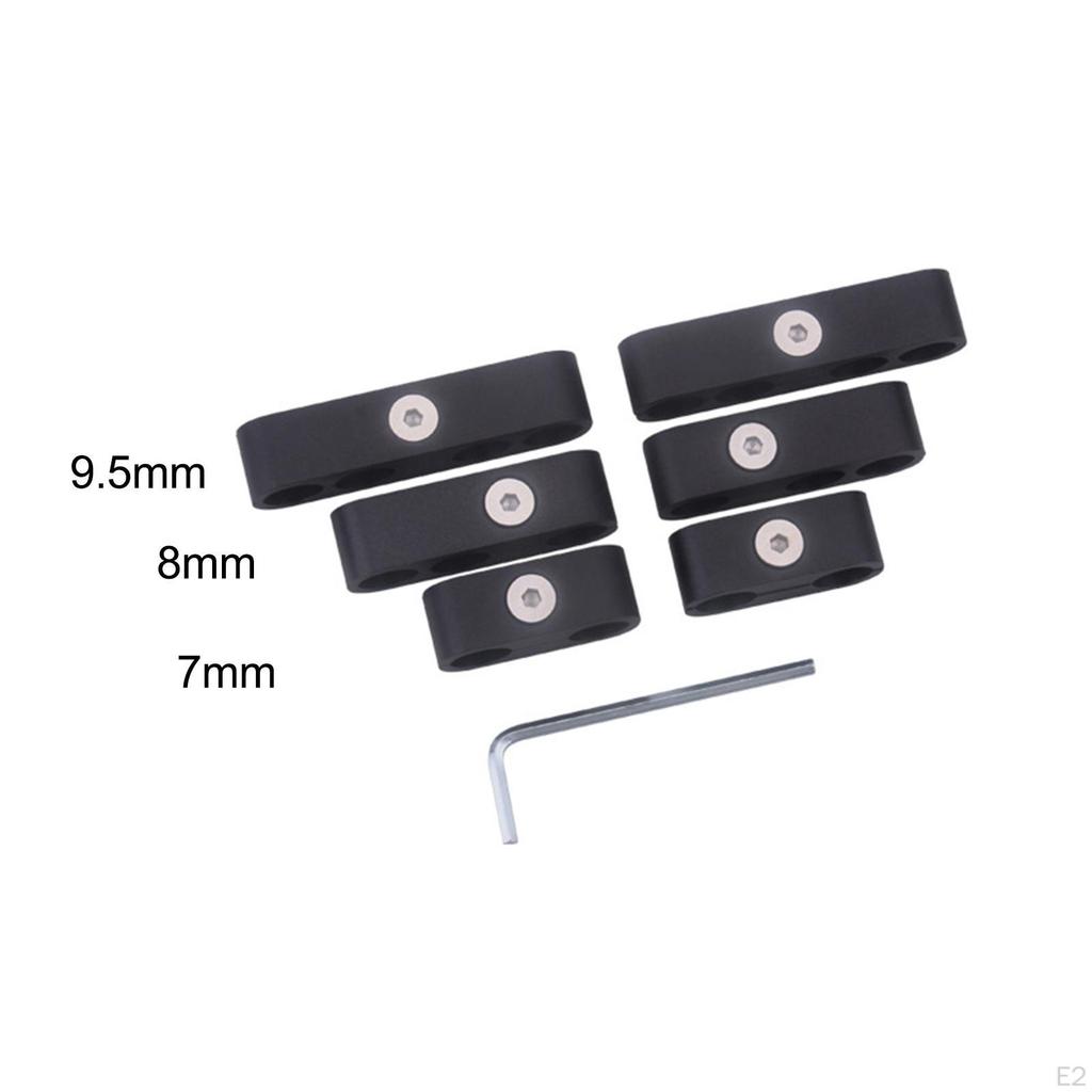 6x Engine Spark Plug Wire Separators Dividers Looms Easy to Install Accessories Durable High