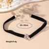 Simple Black Velvet Necklace with Heart-shaped Design, Versatile Neckband, Velvet Collar Chain, Women's Necklace