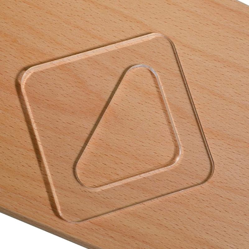 Acrylic Clear Cutting Board Handle Template Multipurpose DIY Crafts Household for Children Adult DIY Cutting Board