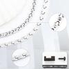 KYOSI Stainless Steel Magnetic Necklace, Anti-Static, Christmas Gift for Men and Women, 48cm