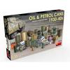 Miniart 1/35 Oil & Petroleum Can Set, 1930s-40s, Plastic Model, MA35595