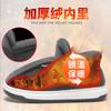 Elderly cotton slippers Men's winter indoor household warmth Plush thick-soled non-slip bag and old-fashioned cotton shoes are stain-resistant