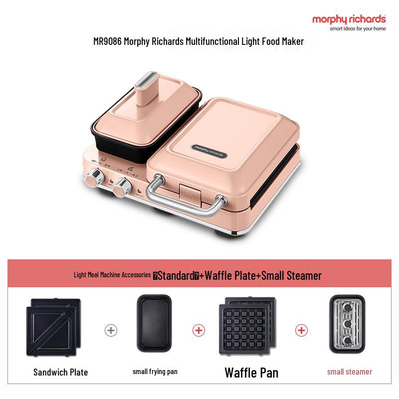 Morphy Richards MR9086 Multifunctional Breakfast & Sandwich Maker with Waffle Feature.