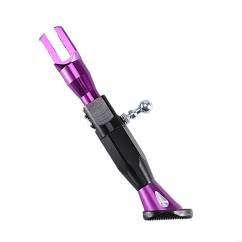 Y4UA Adjustable Motorcycle Electric Scooter Kickstand Foot Bracket Enhanced Stability