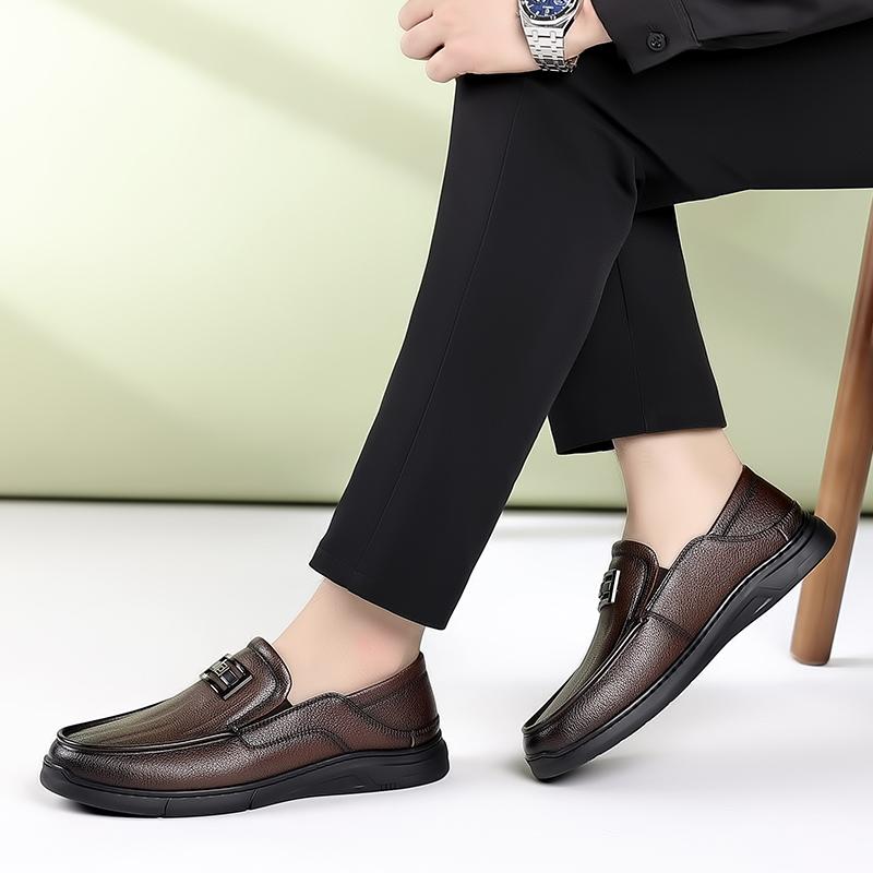 Fashion Soft Sole Comfortable Driving Shoes Mens Slip on Walking Shoes Men's Spring Luxury Brand Loafers Fashion Leather Casual Shoes