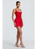 2025 European and American Spaghetti Strap Sexy Sleeveless Tie-Back Short Dress