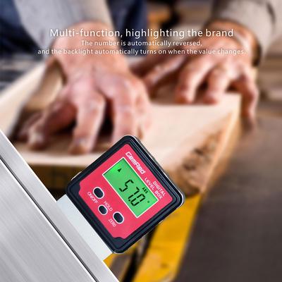 GemRed Level Box Angle Gauge Digital Angle Finder Inclinometro Level Gauge Base magnetica