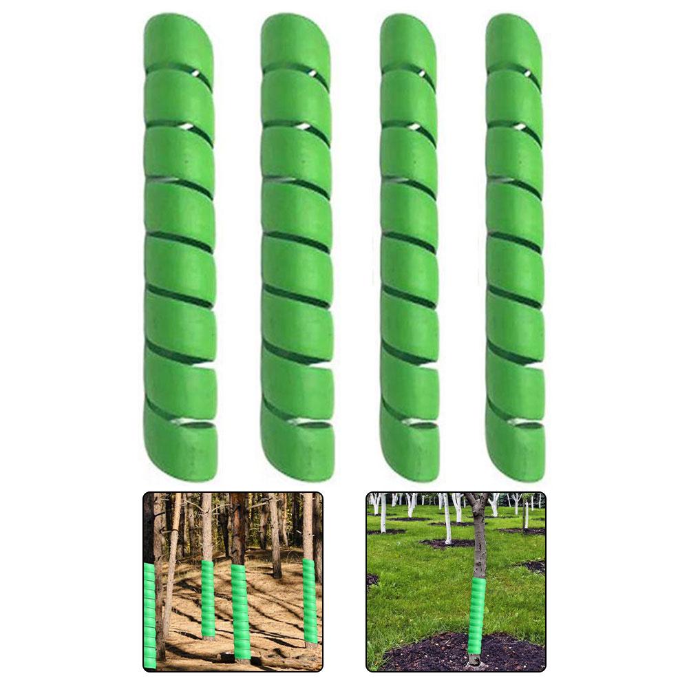 4Pcs Tree Wrap Tree Trunk Protector Protect Bark Spiral Tree Guard Insect Proof Plastic Cover Gardening Tools