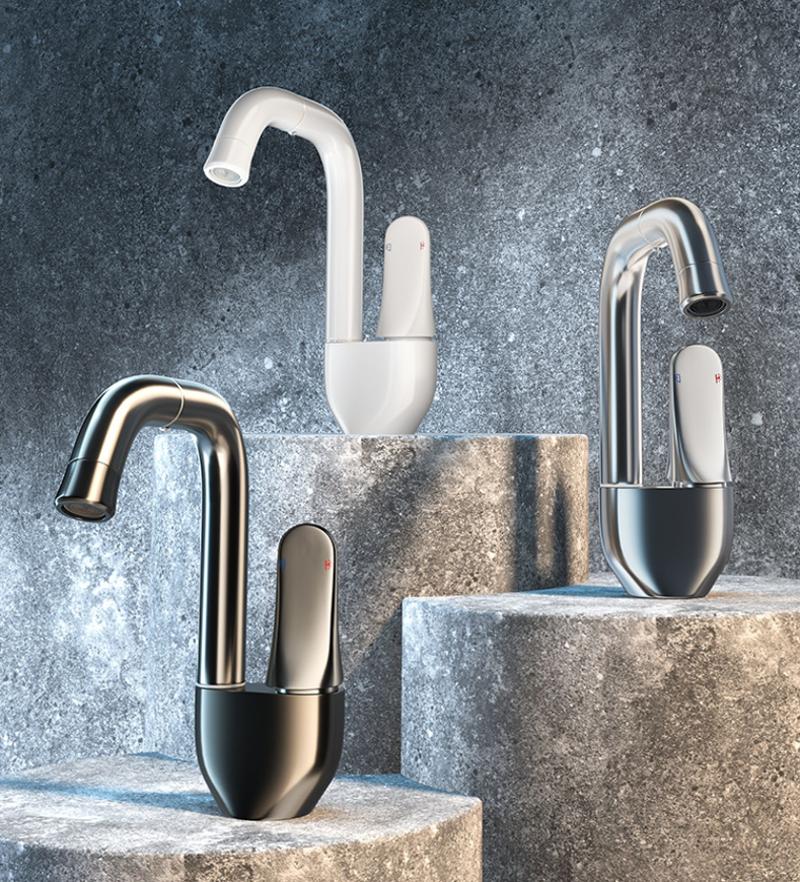 Brass Basin Faucet 720° Rotating Bathroom Sink Faucet Mixer Deck Mounted Water Tap Shower Head Aerators Plumbing Tapware