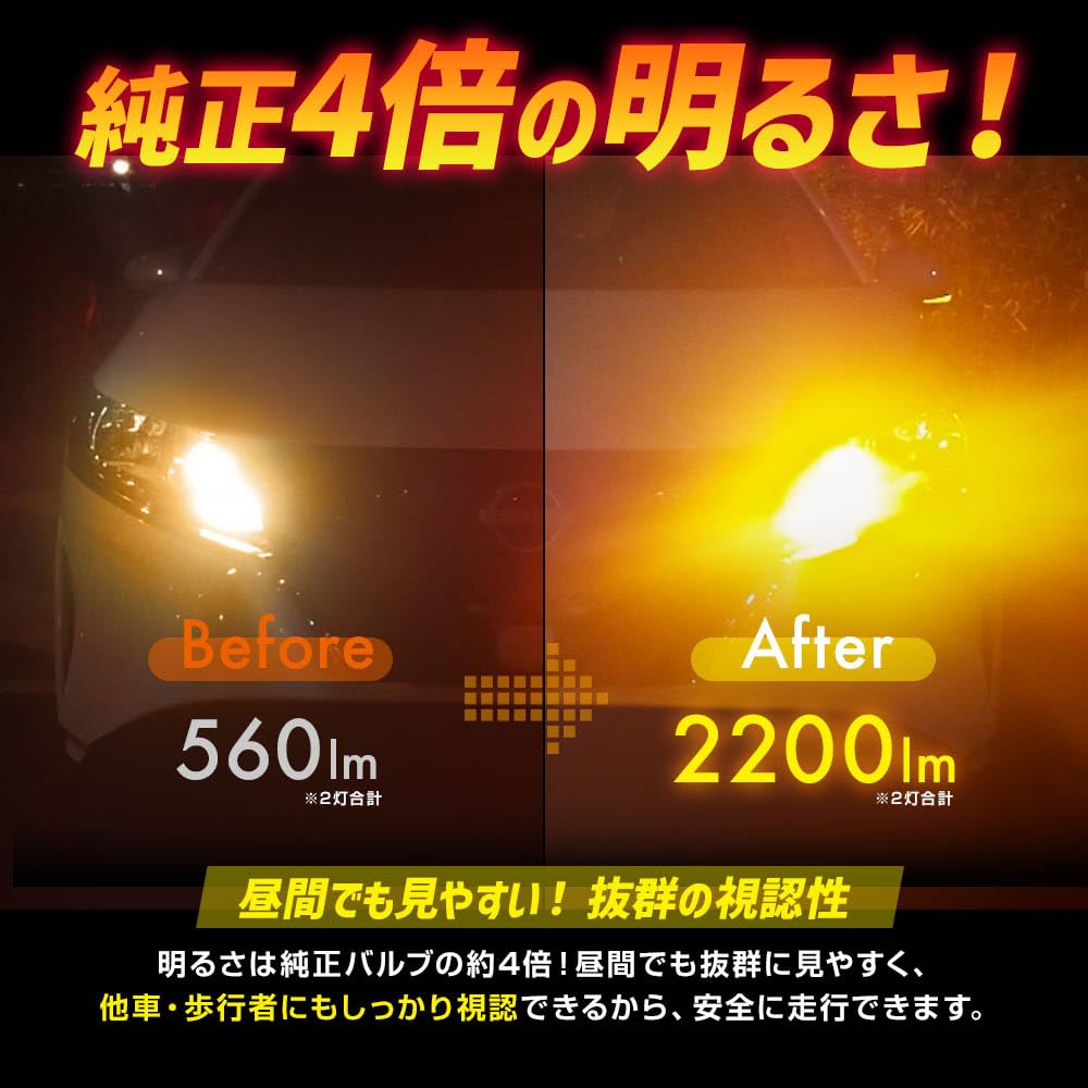 Sphere Light Sunturn II SUNT20PDW LED for Turn Signals, 2-Color Switching, Double Function, T20