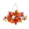 Durable Wall Hanging Props Artificial Halloween Maple Leaf Pumpkin Pendant Realistic   Thanksgiving