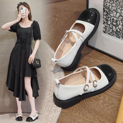 Mary Jane Schuhe Damen vielseitig Frühling neu College-Stil süße Schwester Sommer Einzel Schuhe Damen flache Lolita kleine Lederschuhe