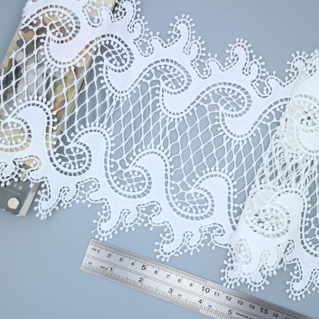 Water Soluble Lace Lace Accessories, Milk Silk Embroidery Barcode, Hollow Embroidery Dress Clothing Wedding Accessories