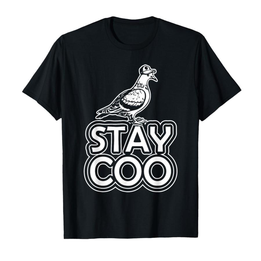 

Stay Coo Funny Meme Trending Quote T-shirt For Men Women 100% Cotton T Shirts Short Sleeve Tops 0227-1 - Men s Summer Cotton ... S разноцветный