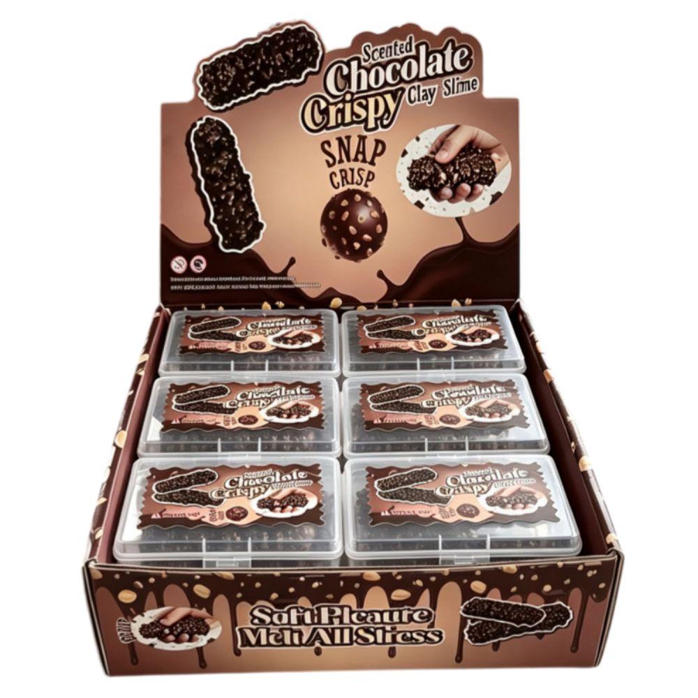 Chocolate Wax Skin Squeeze Toy Non-bounce Crunchy Squeeze Creative Crispy Squishy  Student Prize