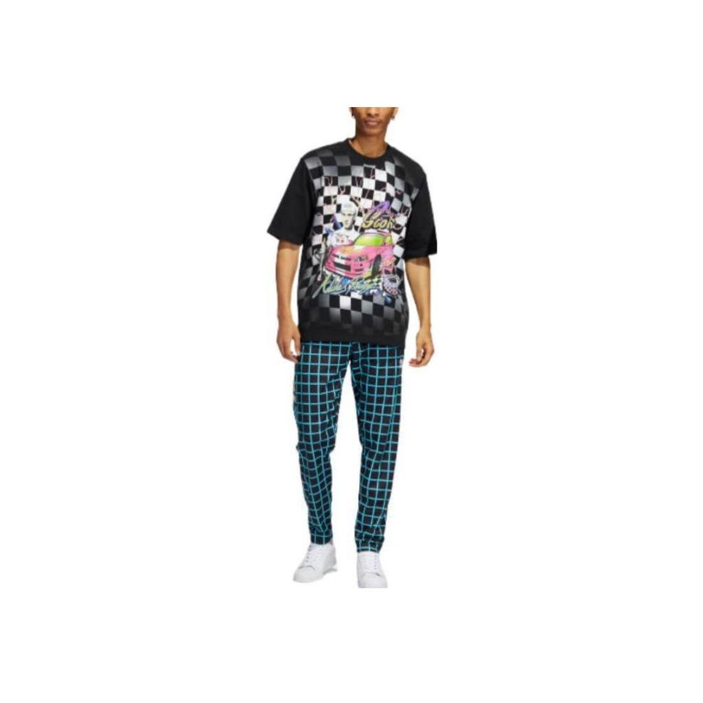 Adidas Originals Trefoil Logo Print Track Pants Unisex Bottoms Black HG6510