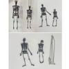 Edgy Skull Pendant Necklace Fashionable Skeleton Neckchain Street Culture Inspired Clavicle Chain for Trendsetters
