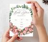 Inkdotpot 30 Einladungen zur Brautparty, Blumenmuster, Hochzeitseinladungen zum Ausfüllen, blanko