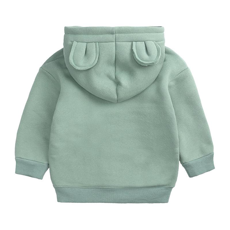 Unisex Kids' Fleece Hoodie: Korean Style Thickened Sweatshirt for Autumn/Winter 2026
