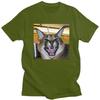 Custom Big Floppa Caracal Cat Funny Meme T Shirt Men ShortSleeve Tshirt Casual Tee Tops Pure Cotton Slim Fit Tshirts Merch
