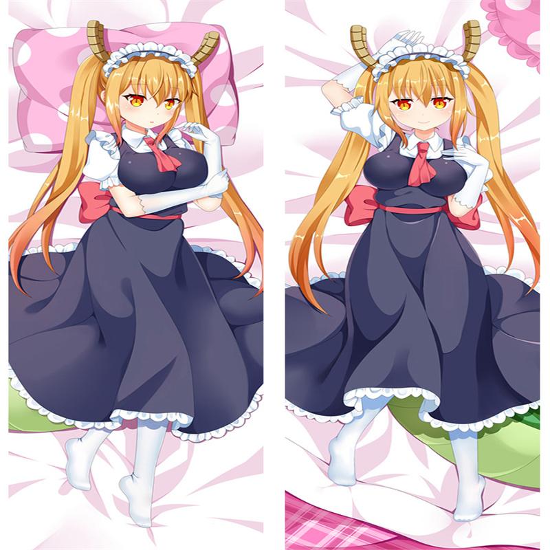 

60x180 см Miss Kobayashi s Dragon Maid Dakimakura, милая аниме-наволочка Kanna Toru, подушка для постельного белья, индивидуальный чехол для подушки для обнимания тела