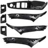 BMW 5 F10 F11 09-17 set of interior door handles front and rear 7 pcs. SET BLACK - 1 hole