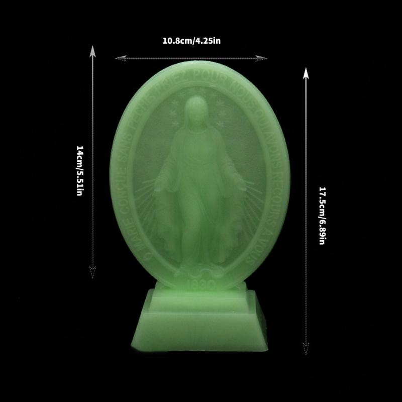 Nachtlampje Standbeeld Maagd Maria Standbeeld Moeder Maria, Beeldje Maagd Maria Ornament Huisdecoraties Religieus Cadeau