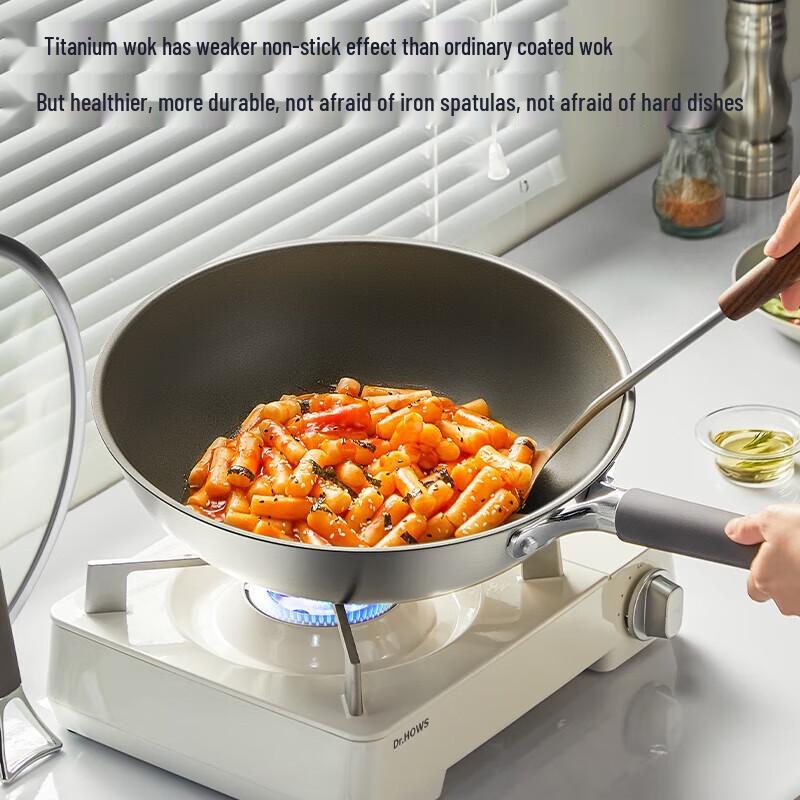 COOKER KING Titanium Plasma Non-Stick Wok 32cm