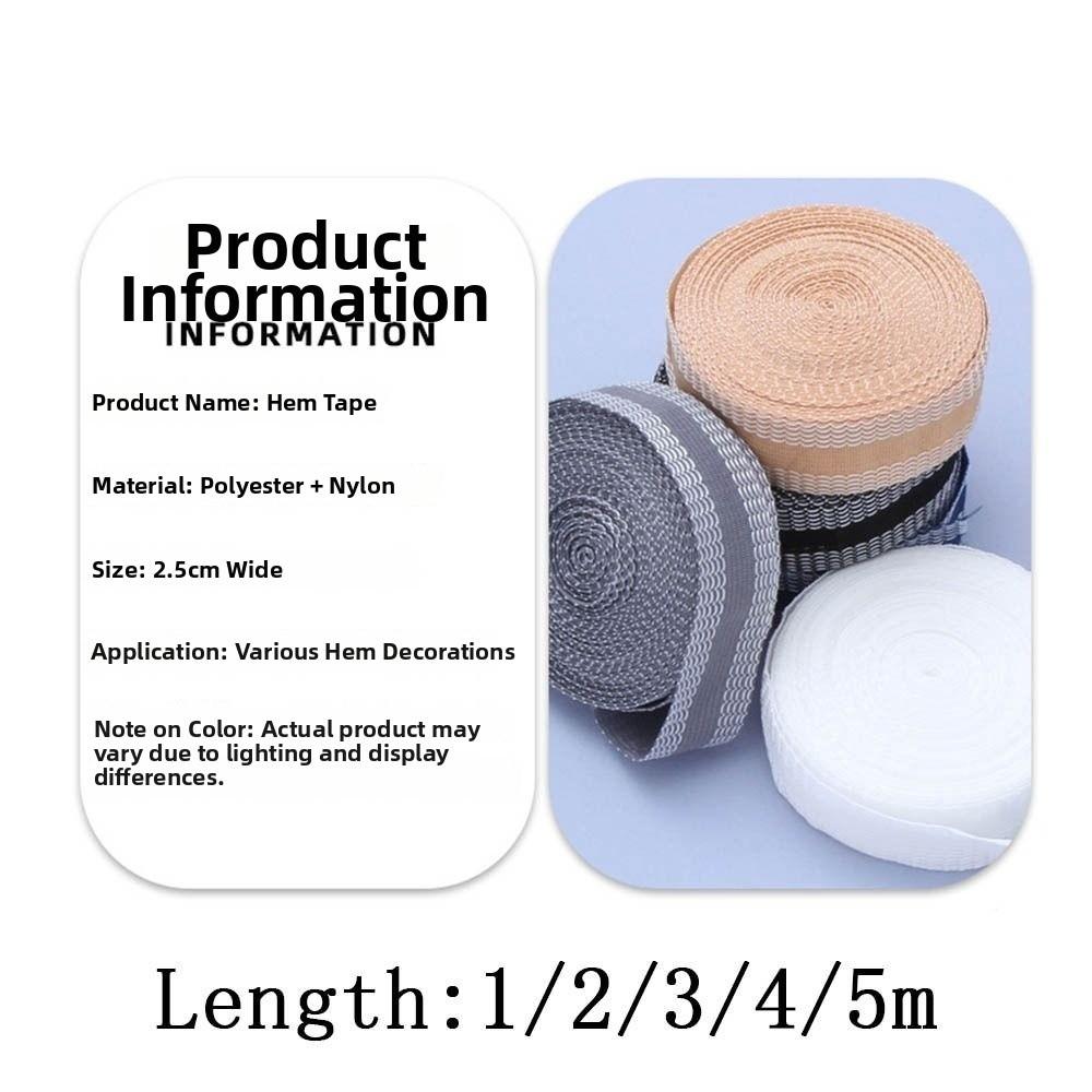 1-5m Iron on Hem Tape Self Adhesive Fabric Fusing Tape Trouser Edge Paste  Clothing Repair