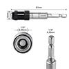 1/4" Шестигранний Хвостовик Магнітна Насадка для Викрутки Насадка для Викрутки Регульований Магнітний Поворотний Кронштейн Адаптер Подовжувач для Викрутки