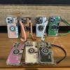 Korean Ins Retro Stereo Hand-held Camera for Apple 14 Mobile Phone Case Lychee 12promax/iphone11