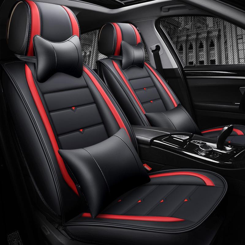 1PC Universal Anti Slip Seat Cover Car Seat PU Leather Car Seat Covers Breathable and Waterproof Faux Leather Automotive Seat Covers