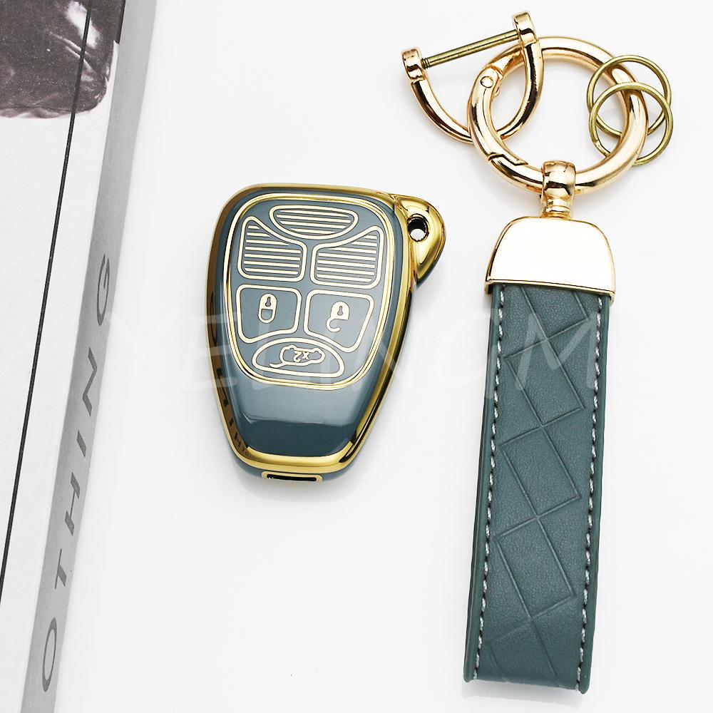 Car Key Case Cover For Jeep Renegade Grand Cherokee Chrysler 300 Pt Dodge Jcuv Caliber Nitro Wrangler Compass Patriot Liberty