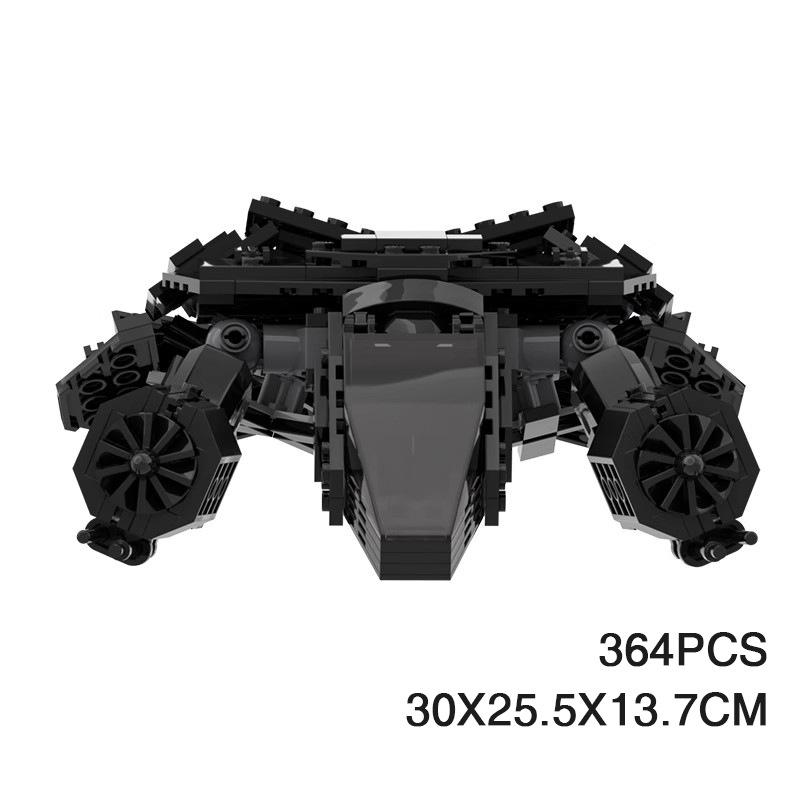Building Block Compatible With 196680 Tj Bat, Batmobile Assembled Model Gift Male Building Block