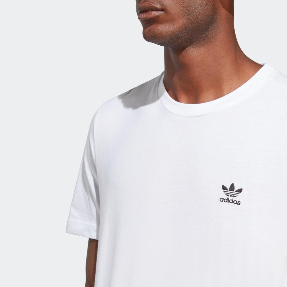 Adidas Originals Trefoil Essentials Solid Crew Neck Short Sleeve T-Shirt Men Tops White IA4872