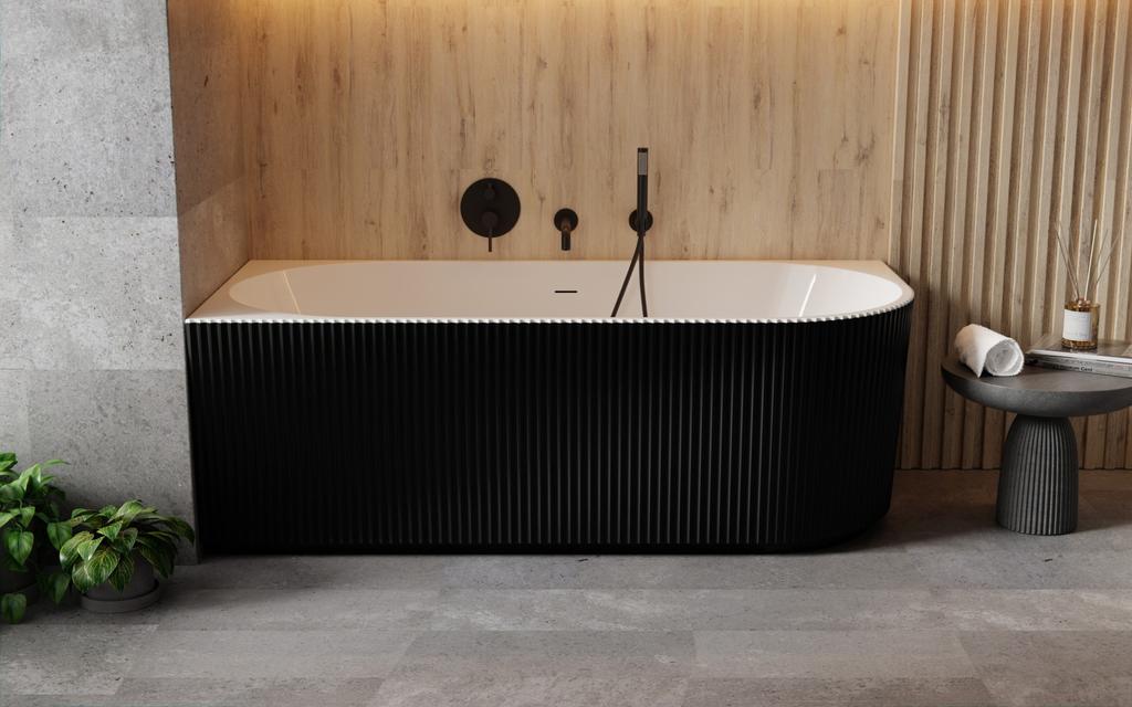 VEO gold bathtub tap, wall-mounted, Besco