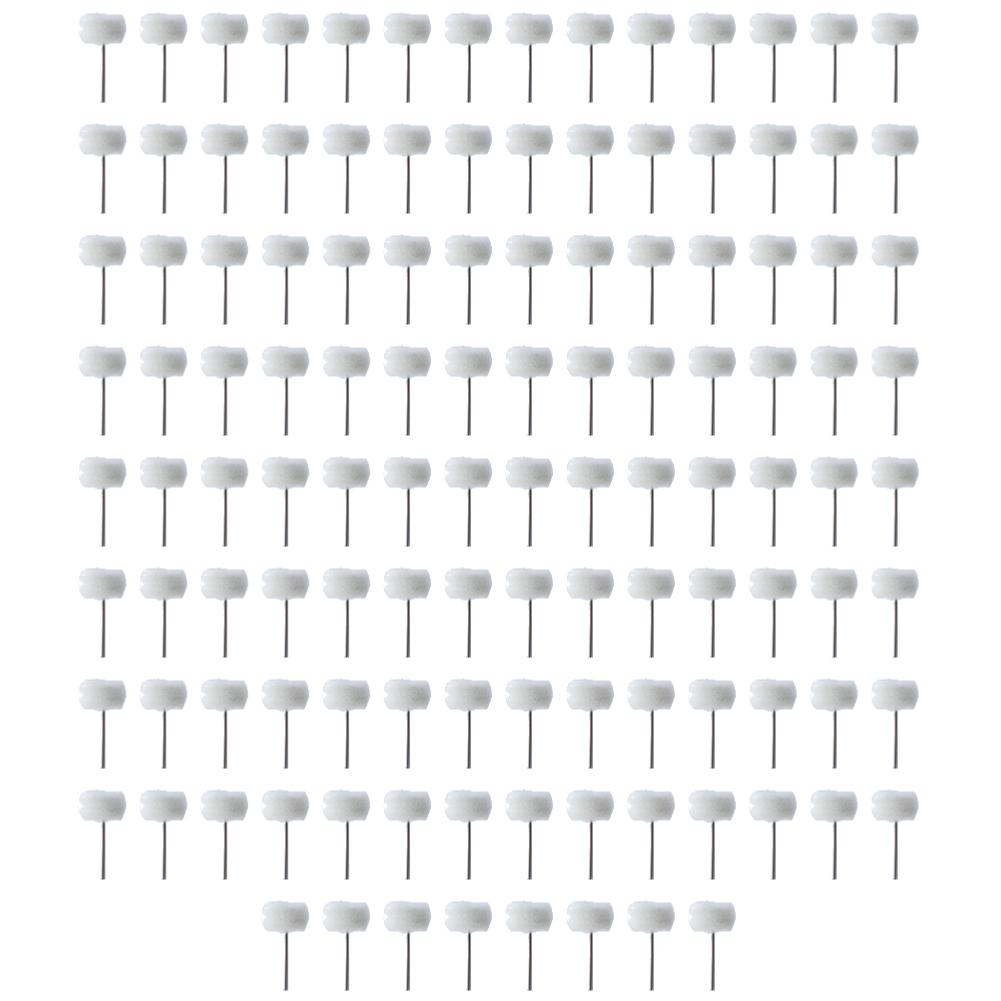 1-120Pcs Mini Wool Polishing Head 3mm Shank Buffing Wheel Polish Brush Drill Rotary Abrasive Brush Hand Grinding Buffing Tools