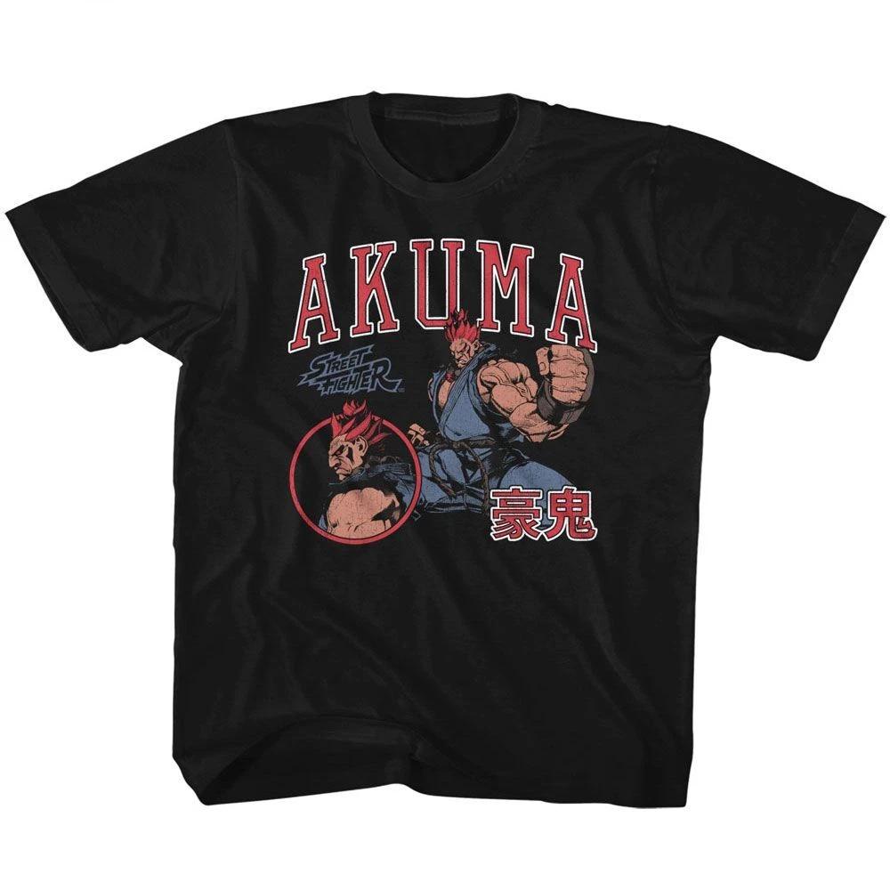 Street Fighter Akuma Varsity Gaming Children s T-shirt 130