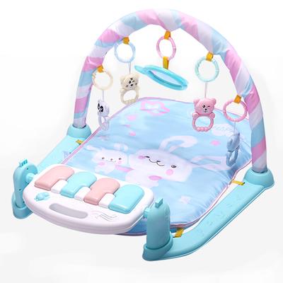 Bebek müzikli oyun matı bebek jimnastiği 0-12 ay yumuşak çıngıraklar bebekler için müzikli oyuncaklar piyano jimnastiği