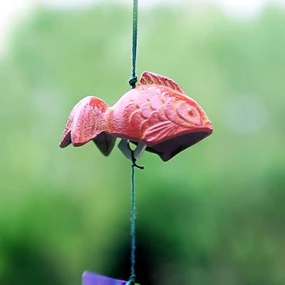 Gietijzeren Japanse Koi Vis Windgong, Kleine Buiten Feng Shui Tempelbel, Tuin, Gazon, Terras Decoratie, Batterijvrij, Geen Stroom Nodig