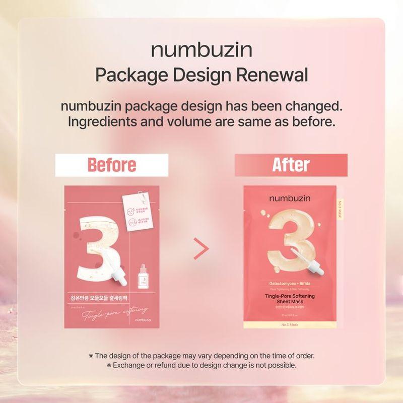 NUMBUZIN No. 3 Tingle-Pore Softening Sheet Mask 1 Sheet