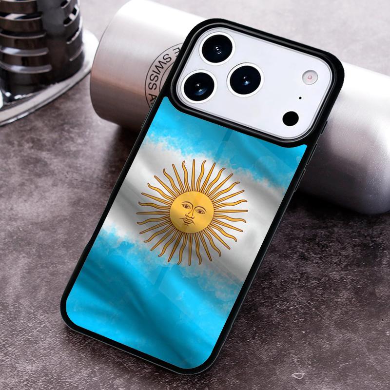 Argentina Flag Phone Case For iPhone 17 16 15 14 13 12 11 Pro Max Plus 17Air Soft Silicone Cover