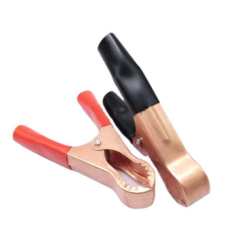 80mm miedziowany zacisk krokodylkowy z zębami do akumulatora i przewodów zasilających