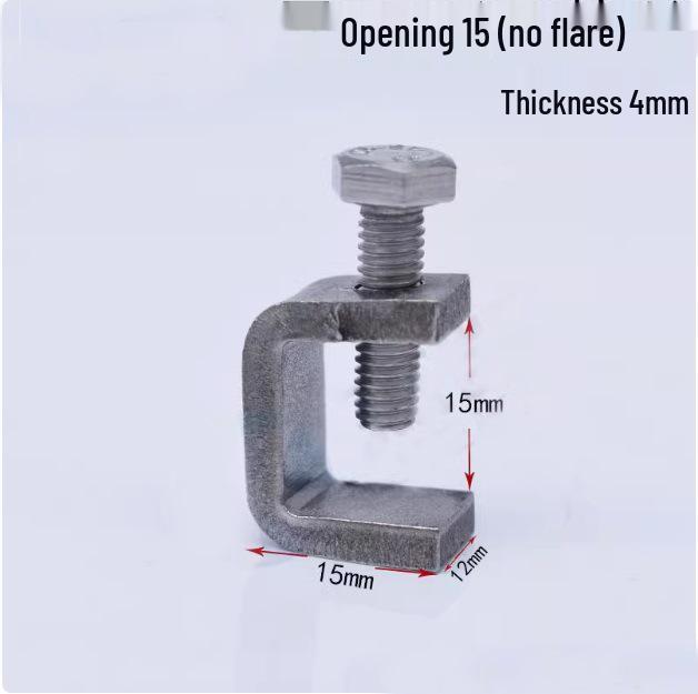 C304 Tiger Claw U-Shaped Stainless Steel Pipe Clamp