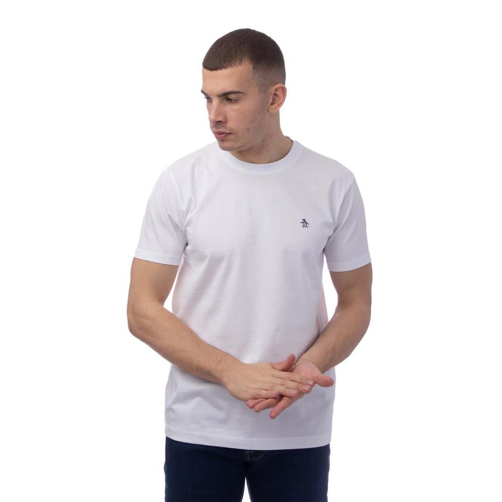Original Penguin Mens Pin Point Embroidered Logo Organic T-Shirt