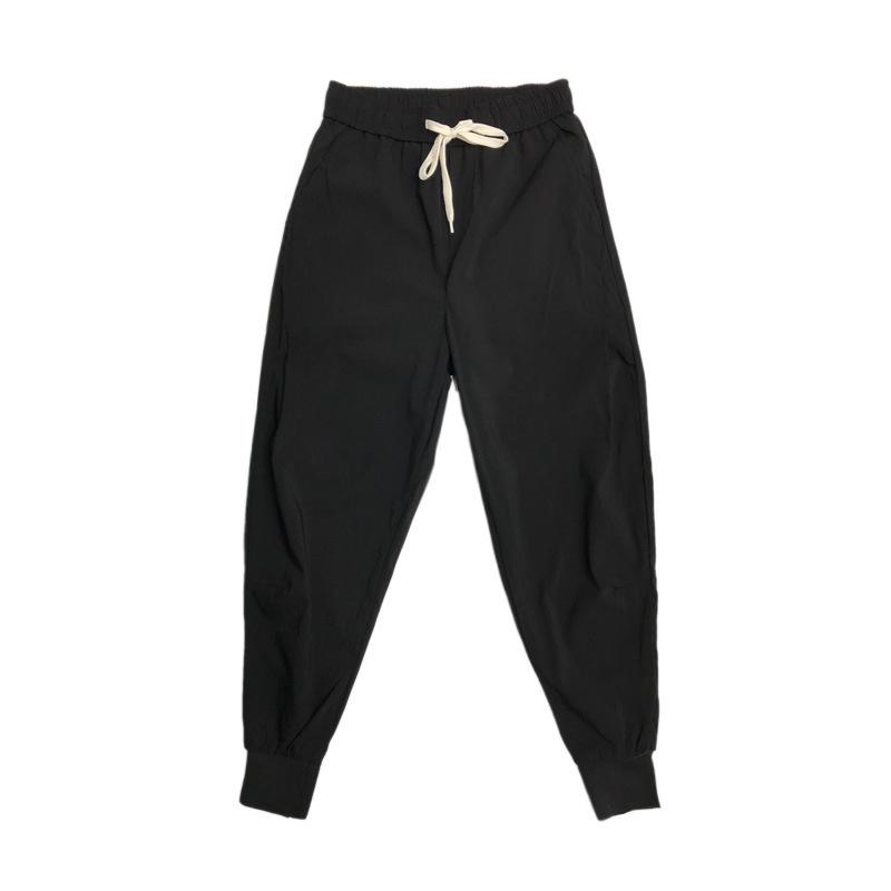 Men's Solid Color Nine-Point Cuffed Harem Pants - Trendy Autumn Wide-Leg Radish Streetwear