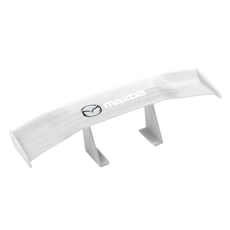 Car Tail Wing Spoiler Carbon Fiber ABS Look Mini Modified Tail Wings Model For Mazda 2 3 5 M5 Ms CX-4 CX-5 CX6 M3 M6 MX3 MX5 Rx8