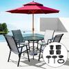 Sun Umbrella Base Bracket Accessories with Plastic Pipe Sleeve and Fixing Screws for Enhanced Stability and Easy Setup